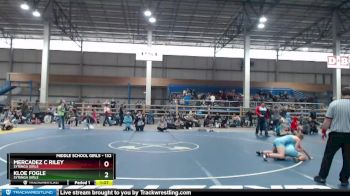 132 lbs 1st Place Match - Kloe Fogle, Syringa Girls vs Mercadez C Riley, Syringa Girls