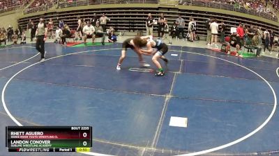 125 lbs Cons. Round 3 - Rhett Aguero, Snake River Youth Wrestling Cl vs Landon Conover, Sublime Wrestling Academy