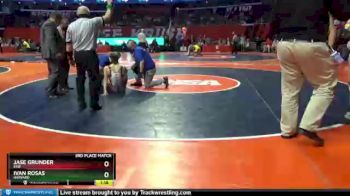 1A 145 lbs 3rd Place Match - Jase Grunder, Erie vs Ivan Rosas, Harvard