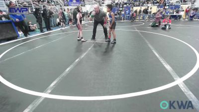 58 lbs Round Of 16 - Demitri Strange, Woodland Wrestling Club vs Reed Ehler, Pawnee Black Bear Wrestling