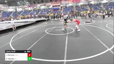 130 lbs Consi Of 16 #1 - Julian Marquez, Crowley County vs Aydeen Salgado, Valley Middle School