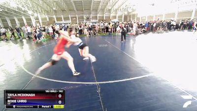 142 lbs Quarterfinal - Tayla McDonagh, NV vs Roxie Uhrig, CO