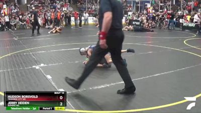 49 lbs Champ. Round 1 - Jerry Heiden, Dundee WC vs Hudson Borsvold, Traverse City WC