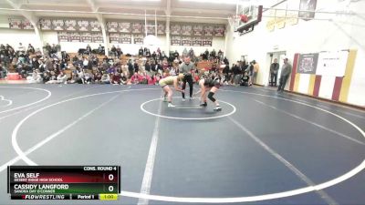 138 lbs Cons. Round 4 - Eva Self, Desert Ridge High School vs Cassidy Langford, Sandra Day O`Conner