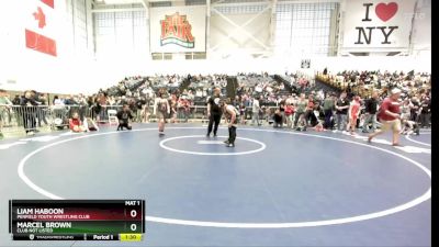 Round 3 - Liam Haboon, Penfield Youth Wrestling Club vs Marcel Brown, Club Not Listed