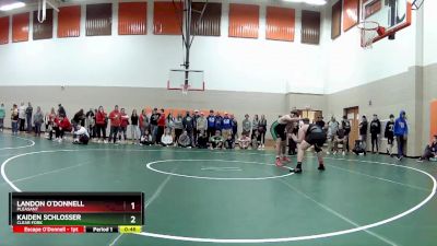 215 lbs Cons. Round 4 - Kaiden Schlosser, Clear Fork vs Landon O`Donnell, Pleasant