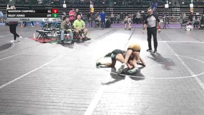 91 lbs Final - Madison Campbell, Hillsborough vs Riley Jones, Upper Township