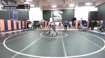 126 lbs Cons. Round 2 - Adrian Villasenor, Etiwanda vs Antonio Burton, Santiago (Corona)