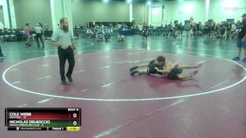 120 lbs Semis & 1st Wrestleback (8 Team) - Cole Webb, Palm Bay vs Nicholas Delboccio, Naples Wrestling Club