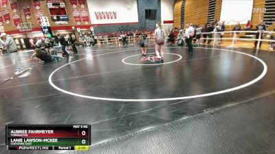 135 lbs Champ. Round 1 - Aubree Fahrmeyer, Torrington vs Lanie Lawson-Mckee, Cheyenne East
