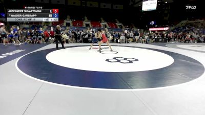 138 lbs Cons. Rd Of 16 - Alexander Shvartsman, IL vs Walker Gaulrapp, MN