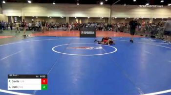 80 lbs Prelims - Ariana Davila, Florida vs Chloe Ross, Mayo Quanchi Wrestling Club