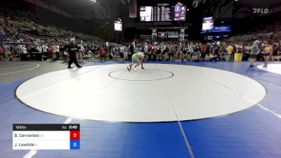 106 lbs Rnd Of 64 - Benjamin Cervantes, California vs Jake Lowitzki, Illinois