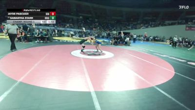 4A/3A/2A/1A Girls 130 Champ. Round 1 - Samantha Starr, Colton Girls vs Jayde Pascuzzi, Crook County Girls