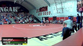 120 lbs Champ Round 1 (16 Team) - Ailan Hartley, Switzerland County vs Lucas Law, Northfield