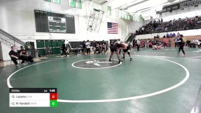 220 lbs Quarterfinal - Daniel Lozano, Etiwanda vs Caleb Nuhi-Yandall, Banning