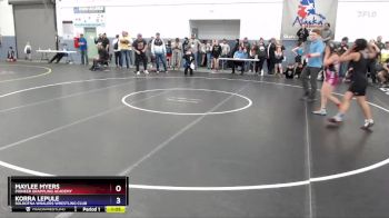 112 lbs Semifinal - Maylee Myers, Pioneer Grappling Academy vs Korra Lepule, Soldotna Whalers Wrestling Club