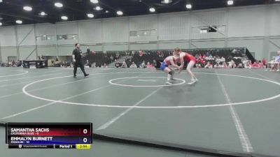 130 lbs Placement Matches (8 Team) - Samantha Sachs, California Blue vs EmmaLyn Burnett, Missouri