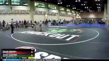 120 lbs Round 3 (10 Team) - Wyatt Sanford, Eagle Empire Black vs Dylan Mikesell, Montana Huntly