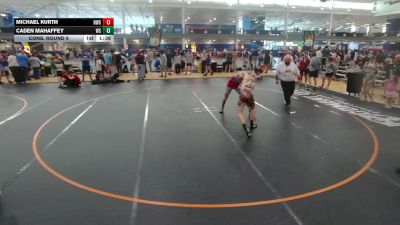 150 lbs Cons. Round 6 - Michael Kurth, Howe Wrestling School vs Caden Mahaffey, Unattached