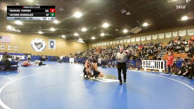 165 lbs Quarterfinal - Manuel Torres, McLane vs Jayden Gonzalez, Shafter