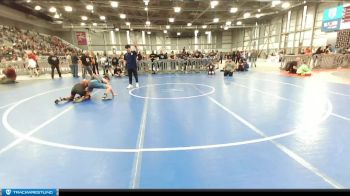 114 lbs Quarterfinal - Isaac Sedeno, Mat Demon Wrestling Club vs Samson Kjar, Liberty Warriors Wrestling Academy