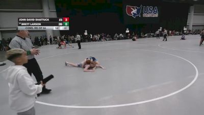 132 lbs Cons. Rd Of 64 - John David Shattuck, Alabama Takedown Academy vs Brett Larson, 308 Wrestling Academy