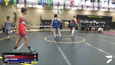 152 lbs Cons. Semi - Ty Koedam, Iowa vs Chris Aragon, Iowa