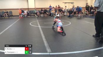 50 lbs Rr Rnd 2 - Greyson Bosley, K4 Graham Future Falcons vs Kayden Thompson, K4 Tri State Hammers