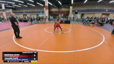 190 lbs Cons. Round 5 - Nehemiah Hayes, Finesse Wrestling Club vs Travaris Davis, The Woodlands High School Wrestling