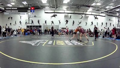 160 C Quarterfinal - Olivia Bohde, Indiana Tech University vs Dawn DeGood, Alma Collage