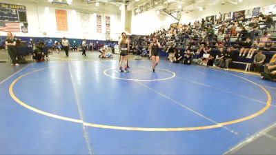 120 lbs Champ. Round 2 - Kylee Hooper, Dana Hills vs Eliana Garcia, Northview