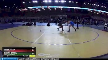 160 lbs Quarterfinal - Tyler Secoy, Columbus vs Roman Garcia, Palmetto Ridge H.S.