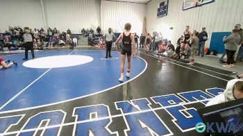 92 lbs Quarterfinal - Drake Sheffield, R.A.W. vs Wyatt Cates, Glenpool Youth Wrestling