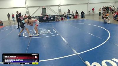 136 lbs Round 1 (8 Team) - Gage Evans, Pennsylvania Red vs Ruger Pennington, Tennessee