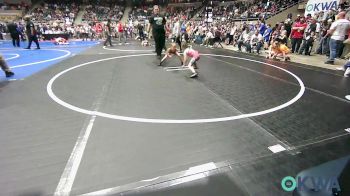 40 lbs Round Of 32 - Azayla Mitchell, Tironook Wrestling vs Paris Wellman, Poteau Youth Wrestling Academy