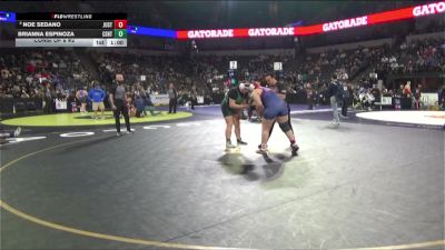 235 lbs Consi Of 8 #2 - Noe Sedano, Justin Garza (CS) vs Brianna Espinoza, Central Valley (SJ)