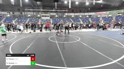 65 lbs Round Of 16 - Kayson Pavey, Team Garcia WC vs Sadie Sweat, Kalispell WC