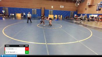 130lbs Champ. Round 2 - Kaidynce Daniels, Warrenton vs Namuondo O`Donnell, Hillsboro