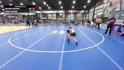80 lbs Quarterfinal - Braizen Vigoren, Sidney Wrestling Club vs Noble Brakke, Governor Wrestling