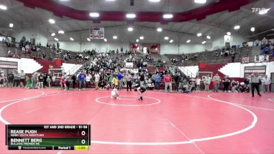 51-56 lbs Cons. Round 1 - Bennett Berg, Bulldog Premier WC vs Rease Pugh, WEBO Youth Wrestling