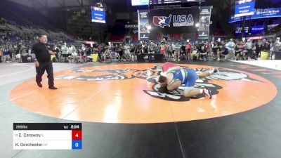 285 lbs Rnd Of 64 - Cooper Caraway, IL vs Kamdyn Dorchester, NY