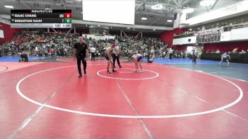 128 lbs Champ. Round 1 - Isaac Chang, American vs Sebastian Kauh, Tamalpais