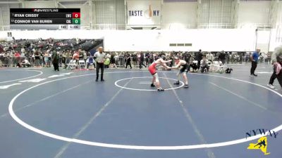 106 lbs Semifinal - Ryan Crissy, LeRoy Wrestling Club vs Connor Van Buren, Club Not Listed