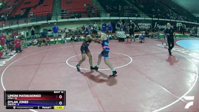 130 lbs Cross Bracket (8 Team) - Limoni Matakaiongo, Utah vs Dylan Jones, Oregon