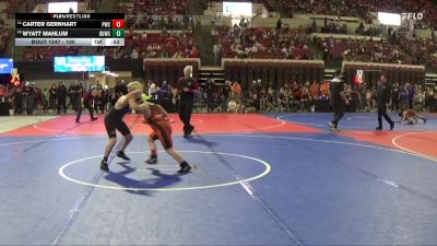 100 lbs Cons. Round 1 - Wyatt Mahlum, Falls Academy vs Carter Gernhart, Powell Wrestling Club