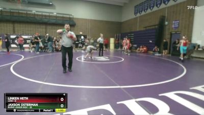 100 lbs Round 3 (6 Team) - Jaxson Osterman, Burns Junior High vs Linken Heth, Lusk