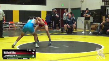 108 lbs Cons. Semi - Joshua Garcia, Red Star Wrestling Academy vs Declan Shea, Yuba Sutter Combat