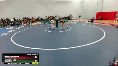 125 lbs Cons. Round 5 - Hannah Lee, Wheatland vs Harper Fenner, Scottsbluff Girls