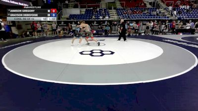 132 lbs Cons. Rd Of 16 - Jamison Gregory, MI vs Grayson Debevoise, OH